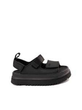 Kids Black Platform Sandals